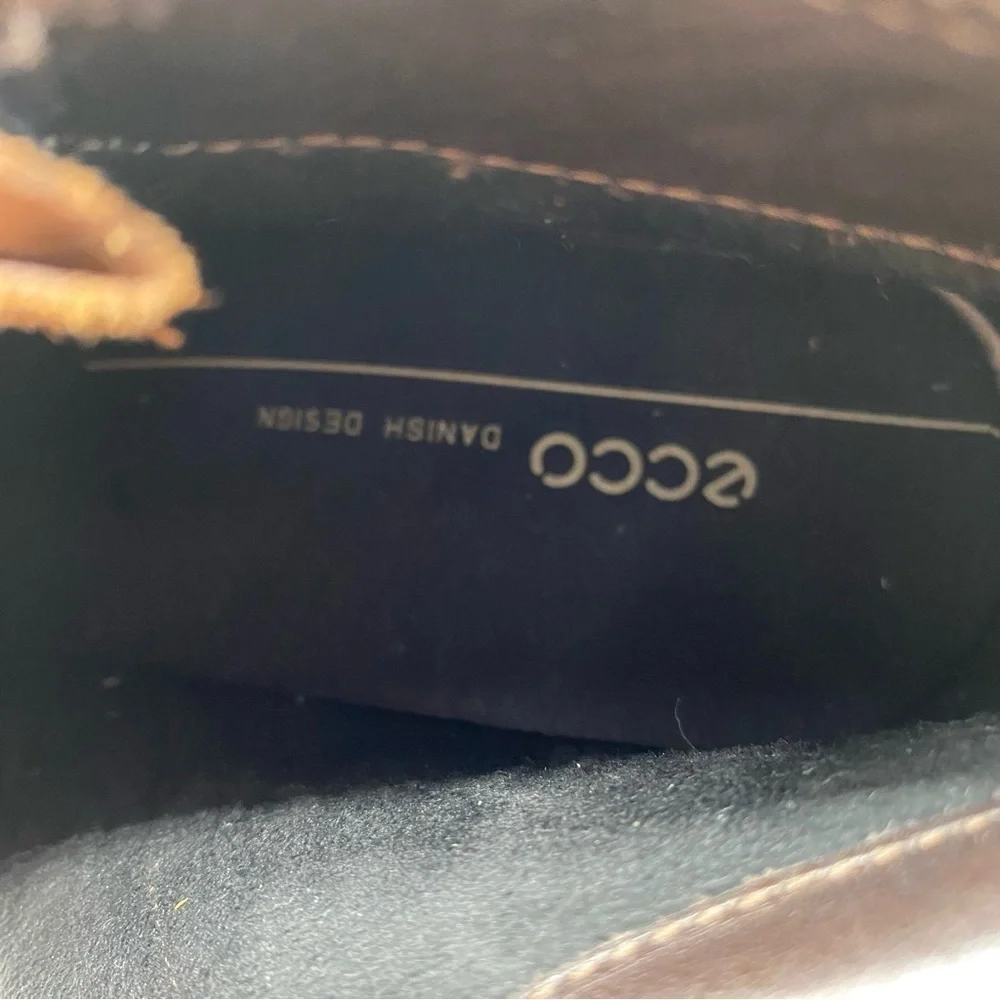 Ecco Sz‎ 39 (8-8.5) Brown Leather Booties